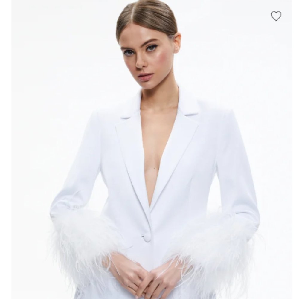 Yona Boxy Feather Blazer